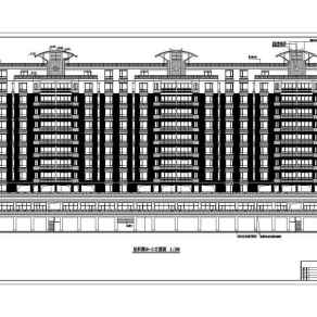大型高层商住楼建筑设计CAD施工图