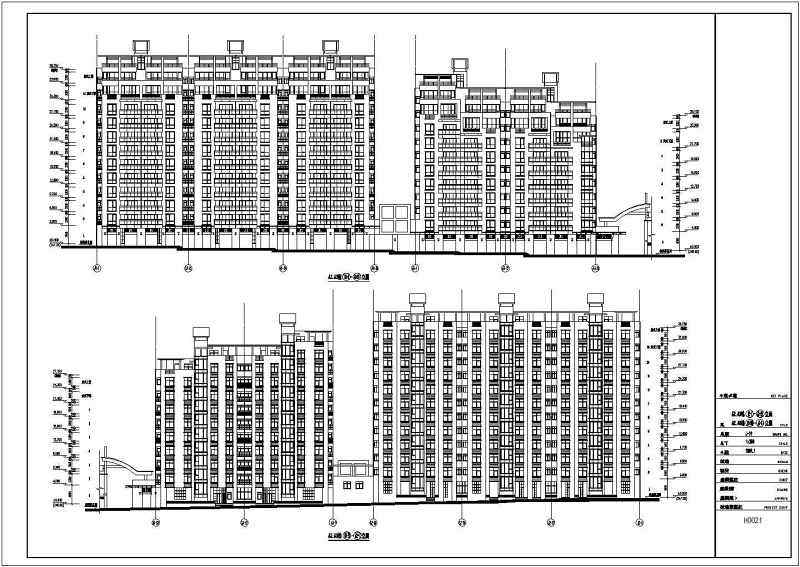 高层商住楼建筑设计CAD详细图