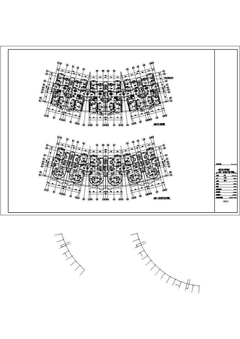 高层商住<a href=https://www.yitu.cn/su/8159.html target=_blank class=infotextkey>楼</a>建筑<a href=https://www.yitu.cn/su/7590.html target=_blank class=infotextkey>设计</a>CAD详细图