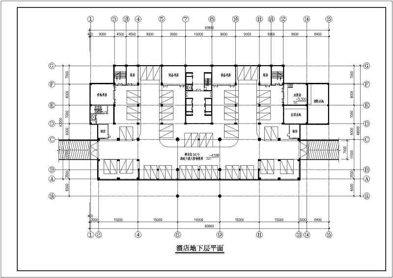 高层经济型宾馆建筑<a href=https://www.yitu.cn/su/7590.html target=_blank class=infotextkey>设计</a>CAD施工<a href=https://www.yitu.cn/su/7937.html target=_blank class=infotextkey>图纸</a>