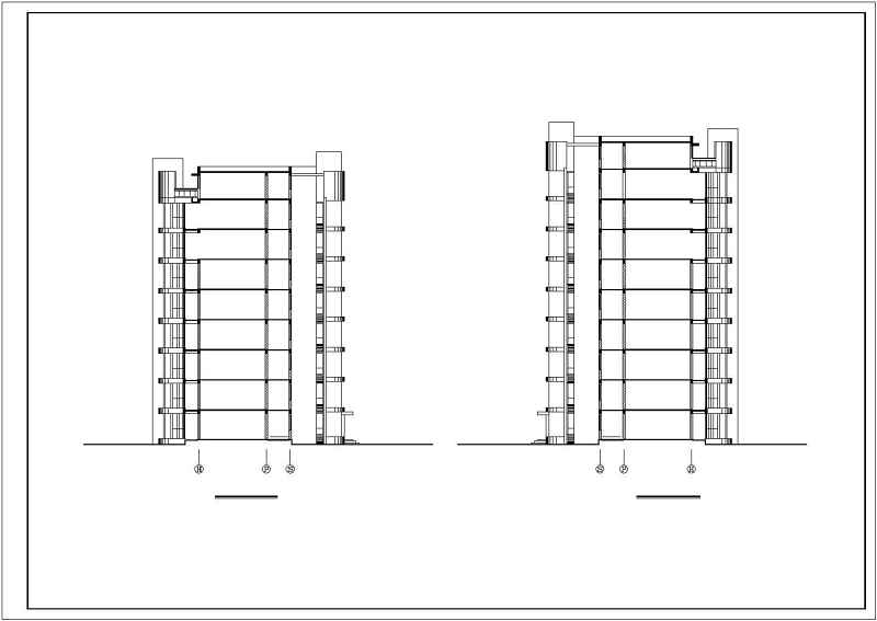 某<a href=https://www.yitu.cn/su/7987.html target=_blank class=infotextkey>小区</a>小高层住宅<a href=https://www.yitu.cn/su/8159.html target=_blank class=infotextkey>楼</a>建筑<a href=https://www.yitu.cn/su/7590.html target=_blank class=infotextkey>设计</a>图