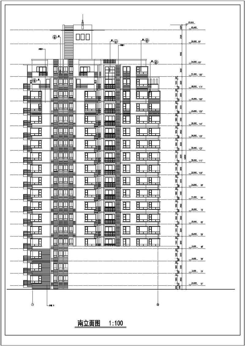 某高层住宅<a href=https://www.yitu.cn/su/8159.html target=_blank class=infotextkey>楼</a>建筑<a href=https://www.yitu.cn/su/7590.html target=_blank class=infotextkey>设计</a>图