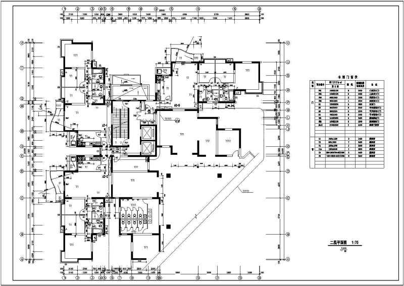 某高层住宅<a href=https://www.yitu.cn/su/8159.html target=_blank class=infotextkey>楼</a>建筑<a href=https://www.yitu.cn/su/7590.html target=_blank class=infotextkey>设计</a>图