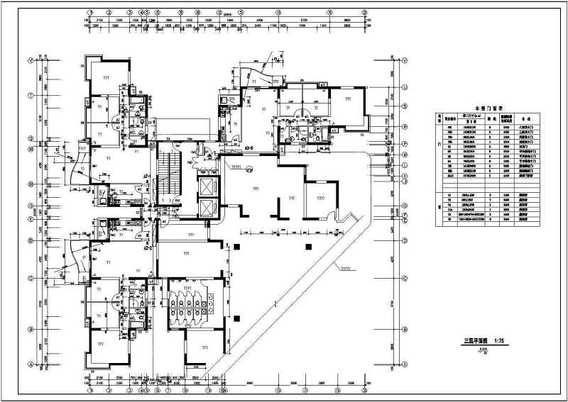 某高层住宅<a href=https://www.yitu.cn/su/8159.html target=_blank class=infotextkey>楼</a>建筑<a href=https://www.yitu.cn/su/7590.html target=_blank class=infotextkey>设计</a>图