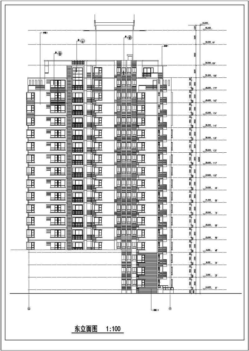 某高层住宅<a href=https://www.yitu.cn/su/8159.html target=_blank class=infotextkey>楼</a>建筑<a href=https://www.yitu.cn/su/7590.html target=_blank class=infotextkey>设计</a>图