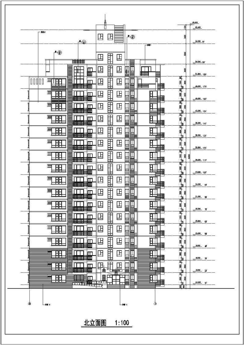 某高层住宅<a href=https://www.yitu.cn/su/8159.html target=_blank class=infotextkey>楼</a>建筑<a href=https://www.yitu.cn/su/7590.html target=_blank class=infotextkey>设计</a>图