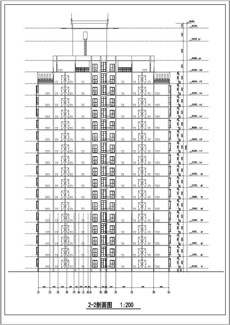 某高层住宅<a href=https://www.yitu.cn/su/8159.html target=_blank class=infotextkey>楼</a>建筑<a href=https://www.yitu.cn/su/7590.html target=_blank class=infotextkey>设计</a>图