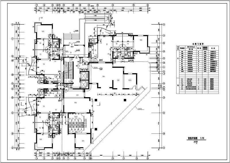 某高层住宅<a href=https://www.yitu.cn/su/8159.html target=_blank class=infotextkey>楼</a>建筑<a href=https://www.yitu.cn/su/7590.html target=_blank class=infotextkey>设计</a>图