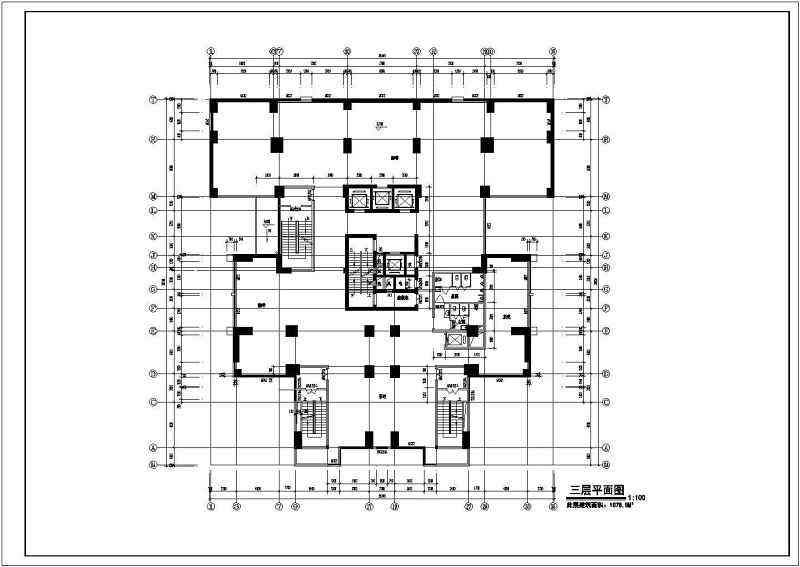 某高层综合楼建筑设计CAD施工图