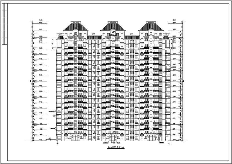 高层住宅<a href=https://www.yitu.cn/su/8159.html target=_blank class=infotextkey>楼</a>建筑<a href=https://www.yitu.cn/su/7590.html target=_blank class=infotextkey>设计</a>图