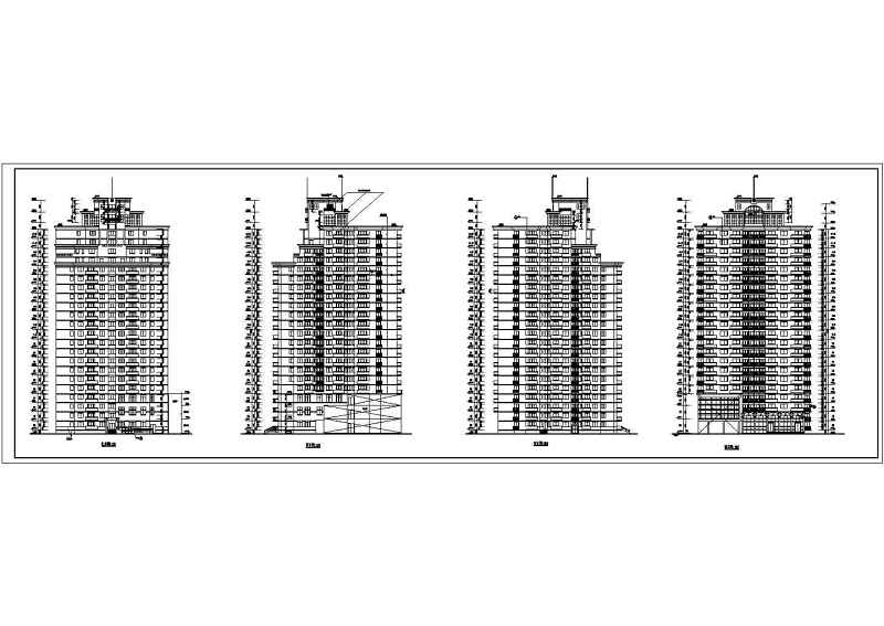 28套高层住宅<a href=https://www.yitu.cn/su/8159.html target=_blank class=infotextkey>楼</a>建筑CAD<a href=https://www.yitu.cn/su/7937.html target=_blank class=infotextkey>图纸</a>（整合套装）