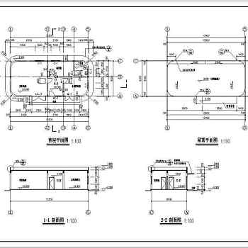 某变电站管理房全套建筑结构给排水施工图