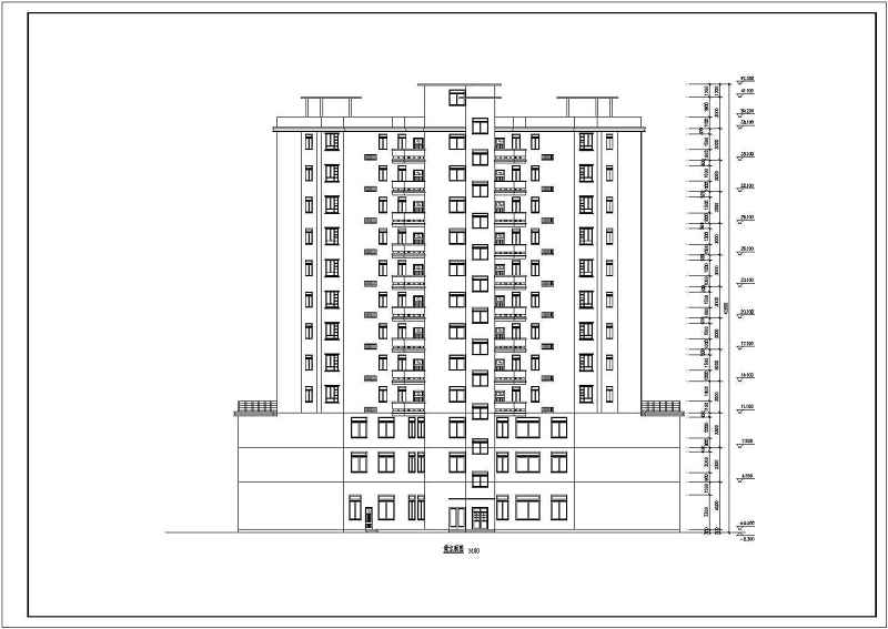 小高层住宅建筑<a href=https://www.yitu.cn/su/7590.html target=_blank class=infotextkey>设计</a><a href=https://www.yitu.cn/su/7937.html target=_blank class=infotextkey>图纸</a>