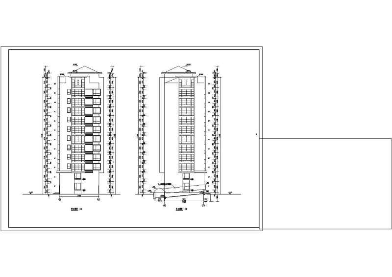 某小高层住宅建筑<a href=https://www.yitu.cn/su/7590.html target=_blank class=infotextkey>设计</a>图