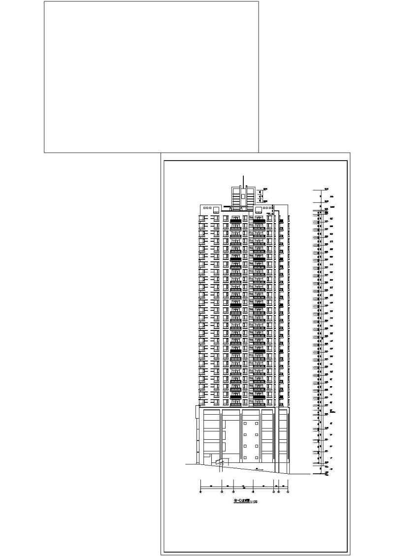 南方某高层住宅<a href=https://www.yitu.cn/su/8159.html target=_blank class=infotextkey>楼</a>建筑<a href=https://www.yitu.cn/su/7590.html target=_blank class=infotextkey>设计</a>图