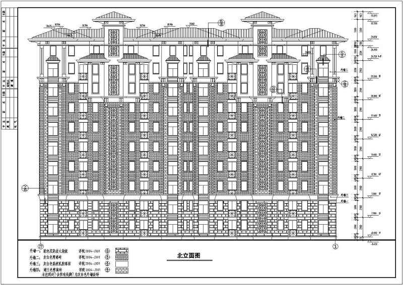 南郡明珠小高层住宅建筑施工图