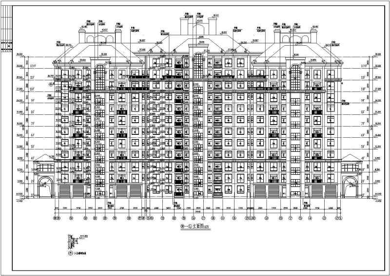 某高层住宅建筑<a href=https://www.yitu.cn/su/7590.html target=_blank class=infotextkey>设计</a><a href=https://www.yitu.cn/su/7937.html target=_blank class=infotextkey>图纸</a>