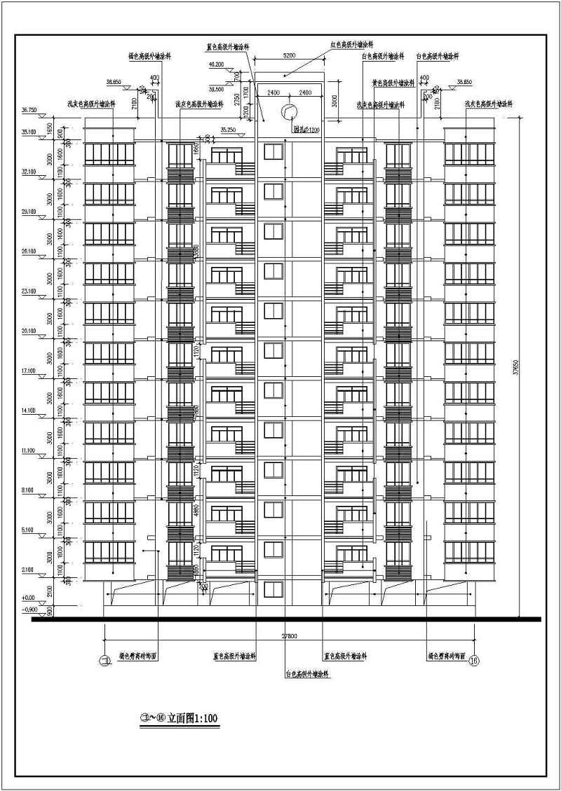 星港小镇点式小高层住宅建筑<a href=https://www.yitu.cn/su/7590.html target=_blank class=infotextkey>设计</a>CAD施工图