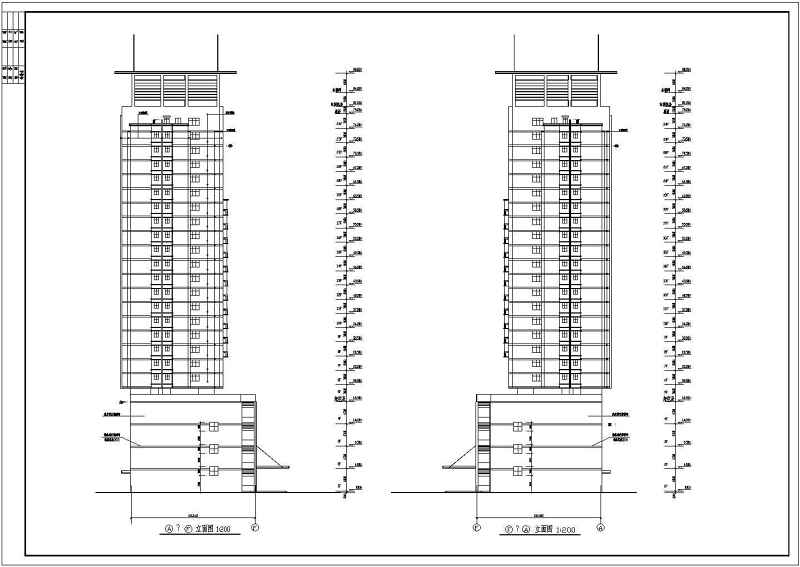 陈家庄高层商住<a href=https://www.yitu.cn/su/8159.html target=_blank class=infotextkey>楼</a>建筑<a href=https://www.yitu.cn/su/7590.html target=_blank class=infotextkey>设计</a>CAD施工<a href=https://www.yitu.cn/su/7937.html target=_blank class=infotextkey>图纸</a>