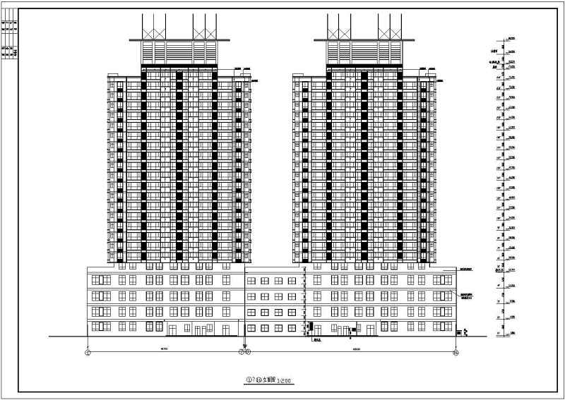 陈家庄高层商住<a href=https://www.yitu.cn/su/8159.html target=_blank class=infotextkey>楼</a>建筑<a href=https://www.yitu.cn/su/7590.html target=_blank class=infotextkey>设计</a>CAD施工<a href=https://www.yitu.cn/su/7937.html target=_blank class=infotextkey>图纸</a>