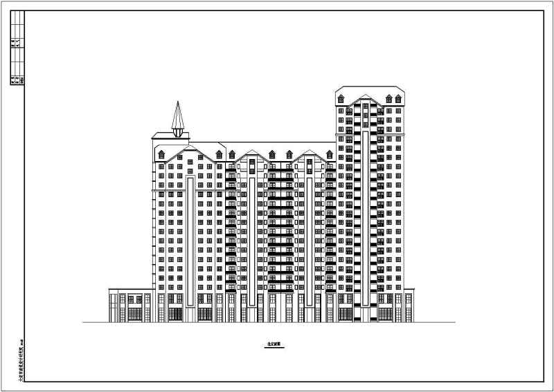 某高层住宅建筑方案<a href=https://www.yitu.cn/su/7590.html target=_blank class=infotextkey>设计</a><a href=https://www.yitu.cn/su/7937.html target=_blank class=infotextkey>图纸</a>