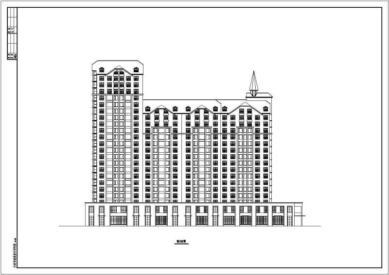 某高层住宅建筑方案<a href=https://www.yitu.cn/su/7590.html target=_blank class=infotextkey>设计</a><a href=https://www.yitu.cn/su/7937.html target=_blank class=infotextkey>图纸</a>