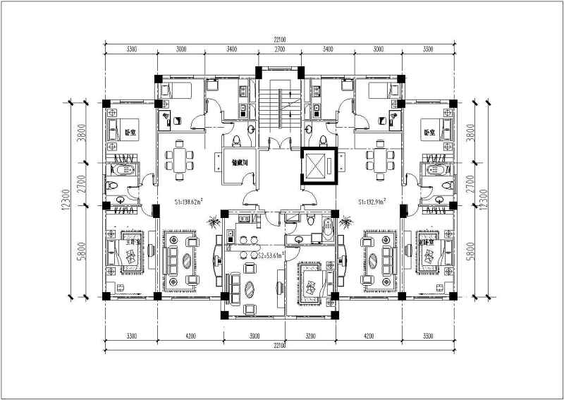 某高层住宅建筑方案<a href=https://www.yitu.cn/su/7590.html target=_blank class=infotextkey>设计</a><a href=https://www.yitu.cn/su/7937.html target=_blank class=infotextkey>图纸</a>