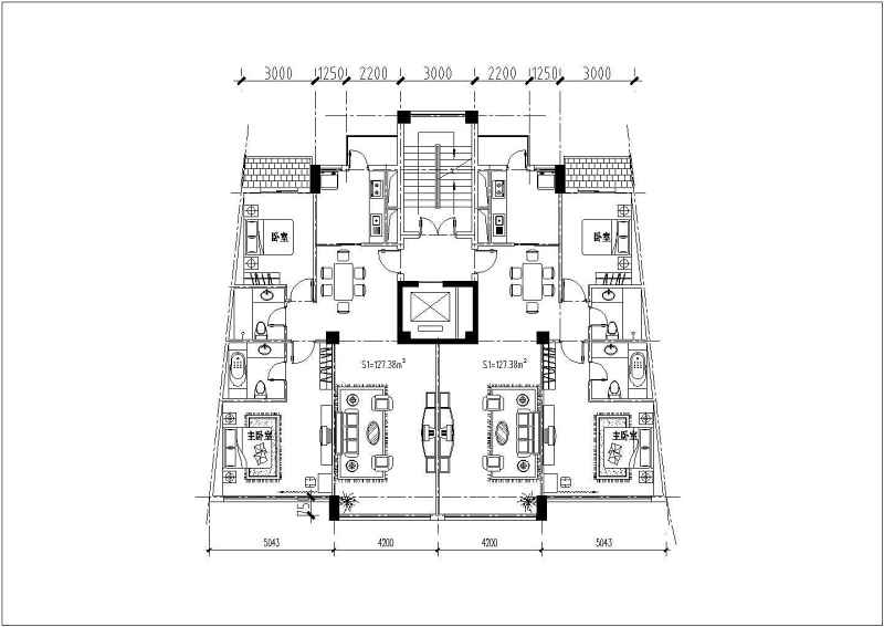 某高层住宅建筑方案<a href=https://www.yitu.cn/su/7590.html target=_blank class=infotextkey>设计</a><a href=https://www.yitu.cn/su/7937.html target=_blank class=infotextkey>图纸</a>