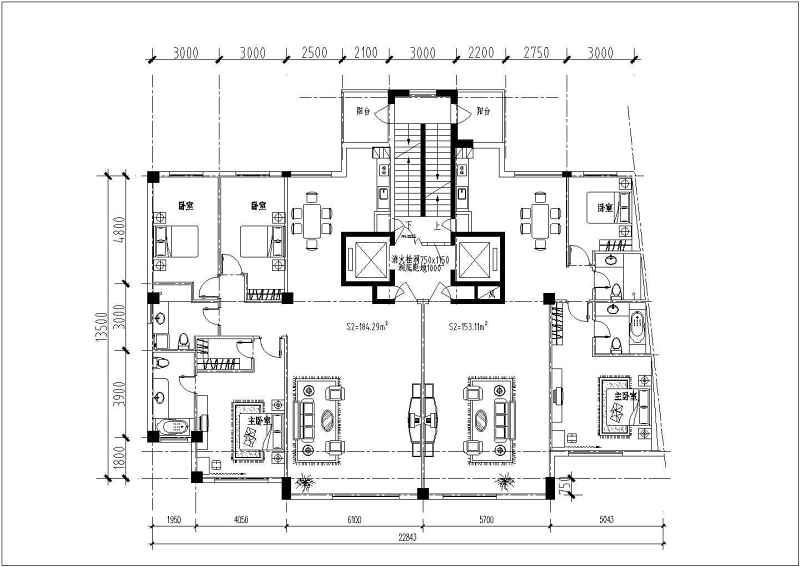 某高层住宅建筑方案<a href=https://www.yitu.cn/su/7590.html target=_blank class=infotextkey>设计</a><a href=https://www.yitu.cn/su/7937.html target=_blank class=infotextkey>图纸</a>