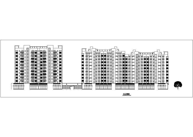 某高层住宅<a href=https://www.yitu.cn/su/8159.html target=_blank class=infotextkey>楼</a>建筑<a href=https://www.yitu.cn/su/7590.html target=_blank class=infotextkey>设计</a>图