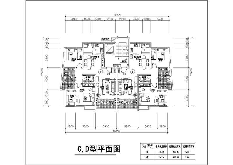 某高层住宅<a href=https://www.yitu.cn/su/8159.html target=_blank class=infotextkey>楼</a>建筑<a href=https://www.yitu.cn/su/7590.html target=_blank class=infotextkey>设计</a>图