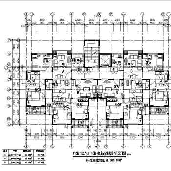 某花园高层住宅建筑设计CAD方案图