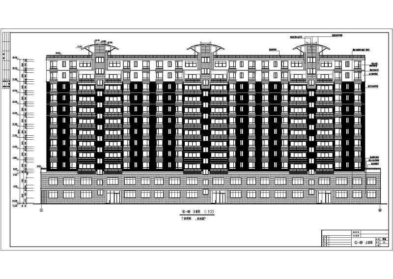 某市政府高层住宅建筑<a href=https://www.yitu.cn/su/7590.html target=_blank class=infotextkey>设计</a>图