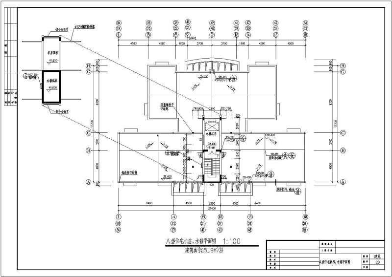 某市政府高层住宅建筑<a href=https://www.yitu.cn/su/7590.html target=_blank class=infotextkey>设计</a>图