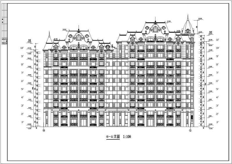 某小高层住宅<a href=https://www.yitu.cn/su/8159.html target=_blank class=infotextkey>楼</a>建筑<a href=https://www.yitu.cn/su/7590.html target=_blank class=infotextkey>设计</a><a href=https://www.yitu.cn/su/7937.html target=_blank class=infotextkey>图纸</a>