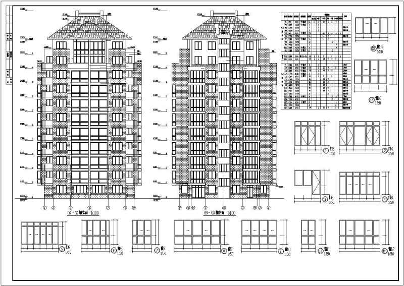 某高层住宅<a href=https://www.yitu.cn/su/8159.html target=_blank class=infotextkey>楼</a>建筑<a href=https://www.yitu.cn/su/7590.html target=_blank class=infotextkey>设计</a><a href=https://www.yitu.cn/su/7937.html target=_blank class=infotextkey>图纸</a>