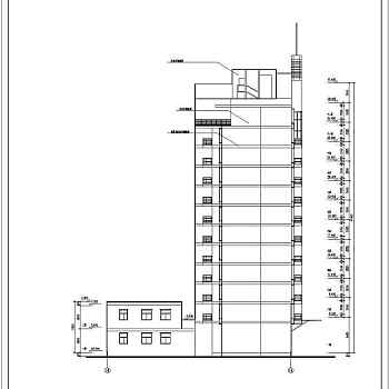 小高层住宅全套建筑施工设计CAD图纸