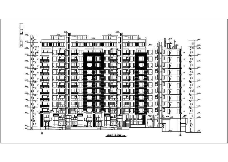 万科高层住宅<a href=https://www.yitu.cn/su/8159.html target=_blank class=infotextkey>楼</a>建筑<a href=https://www.yitu.cn/su/7590.html target=_blank class=infotextkey>设计</a>CAD施工图