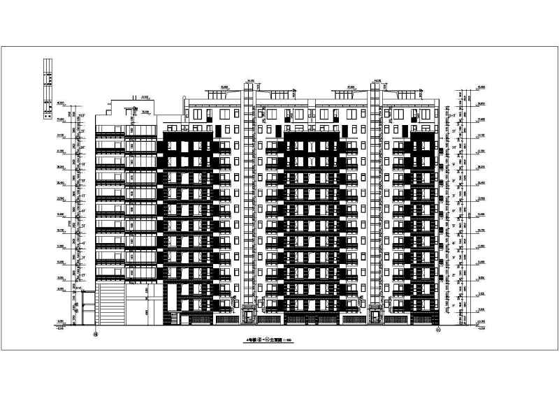 万科高层住宅<a href=https://www.yitu.cn/su/8159.html target=_blank class=infotextkey>楼</a>建筑<a href=https://www.yitu.cn/su/7590.html target=_blank class=infotextkey>设计</a>CAD施工图