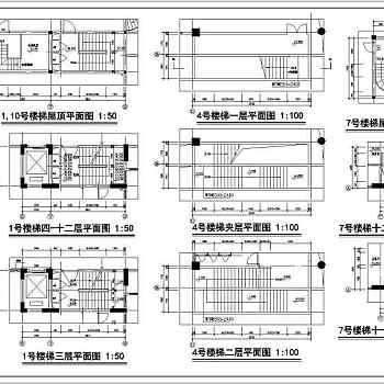 高层住宅建筑设计全套CAD图纸