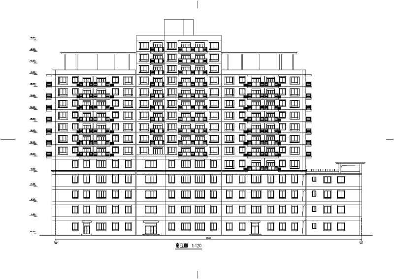 高层住宅建筑<a href=https://www.yitu.cn/su/7590.html target=_blank class=infotextkey>设计</a>全套CAD<a href=https://www.yitu.cn/su/7937.html target=_blank class=infotextkey>图纸</a>