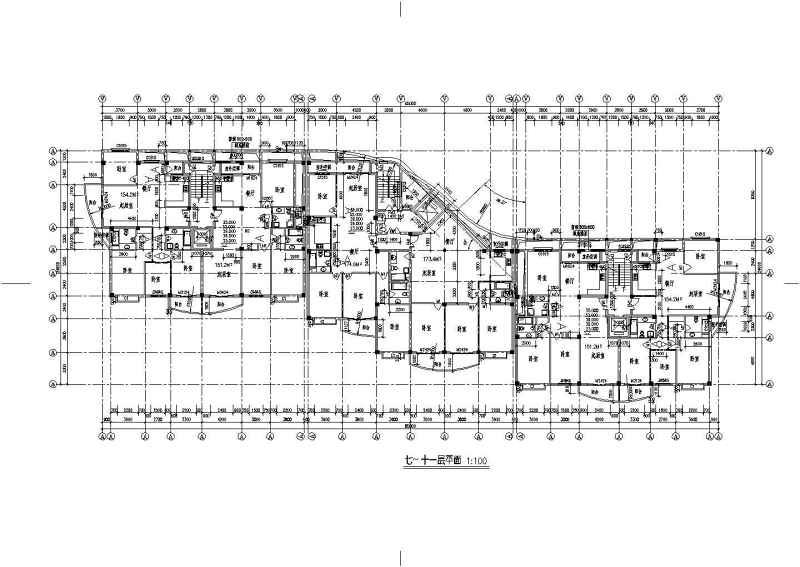 高层住宅建筑<a href=https://www.yitu.cn/su/7590.html target=_blank class=infotextkey>设计</a>全套CAD<a href=https://www.yitu.cn/su/7937.html target=_blank class=infotextkey>图纸</a>