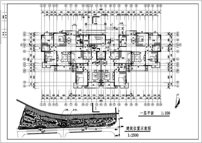 凤凰<a href=https://www.yitu.cn/sketchup/huayi/index.html target=_blank class=infotextkey>花</a>园小高层建筑<a href=https://www.yitu.cn/su/7590.html target=_blank class=infotextkey>设计</a>全套CAD图