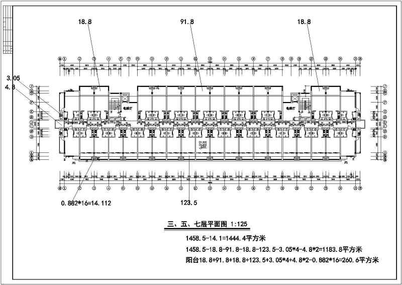 小高层单身公寓建筑<a href=https://www.yitu.cn/su/7590.html target=_blank class=infotextkey>设计</a>全套CAD<a href=https://www.yitu.cn/su/7937.html target=_blank class=infotextkey>图纸</a>