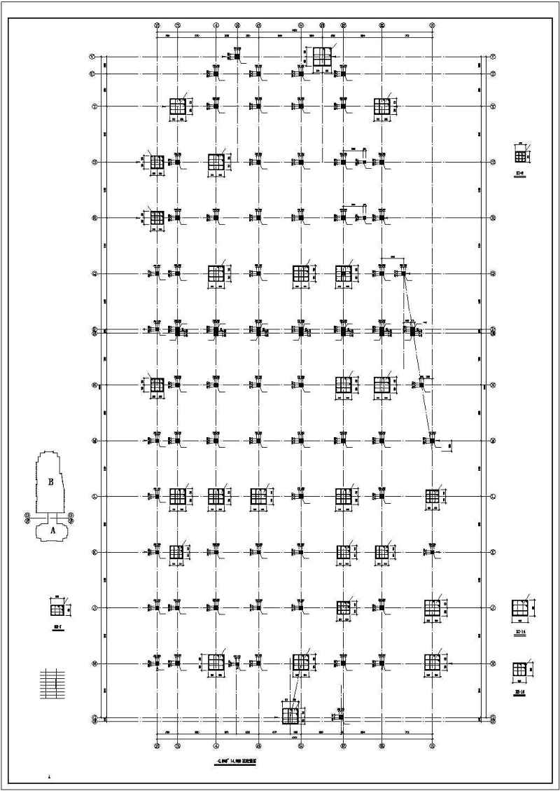 某20层框剪<a href=https://www.yitu.cn/su/8081.html target=_blank class=infotextkey>办公<a href=https://www.yitu.cn/su/8159.html target=_blank class=infotextkey>楼</a></a>部分<a href=https://www.yitu.cn/su/7637.html target=_blank class=infotextkey>框架</a>裙房结构cad施工图