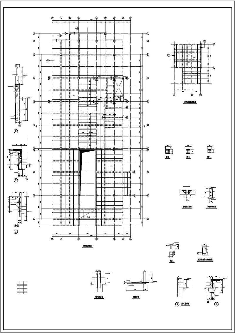 某20层框剪<a href=https://www.yitu.cn/su/8081.html target=_blank class=infotextkey>办公<a href=https://www.yitu.cn/su/8159.html target=_blank class=infotextkey>楼</a></a>部分<a href=https://www.yitu.cn/su/7637.html target=_blank class=infotextkey>框架</a>裙房结构cad施工图