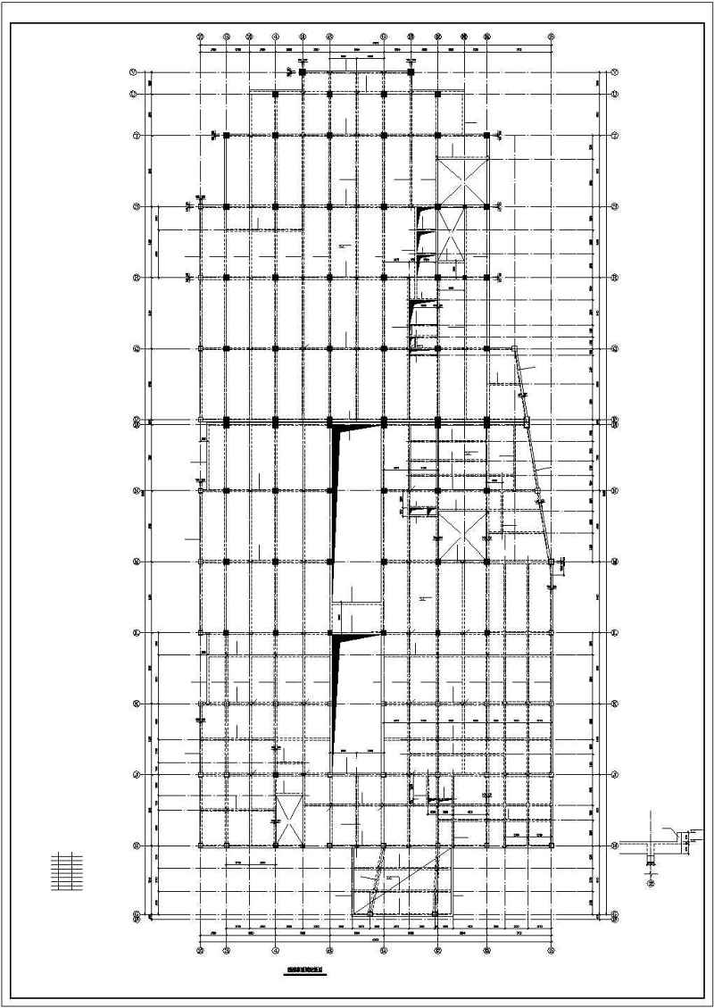 某20层框剪<a href=https://www.yitu.cn/su/8081.html target=_blank class=infotextkey>办公<a href=https://www.yitu.cn/su/8159.html target=_blank class=infotextkey>楼</a></a>部分<a href=https://www.yitu.cn/su/7637.html target=_blank class=infotextkey>框架</a>裙房结构cad施工图