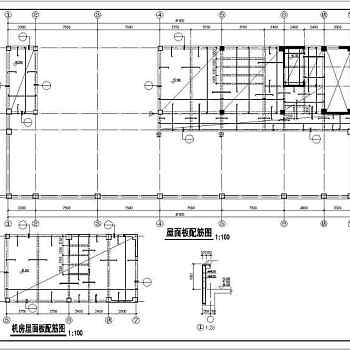 地下1层地上13层框剪商贸大厦结构cad施工图