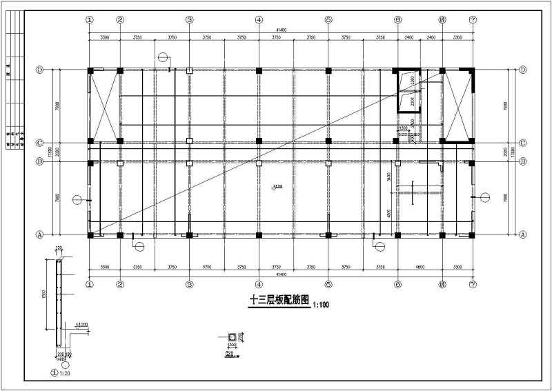 <a href=https://www.yitu.cn/su/7872.html target=_blank class=infotextkey>地</a>下1层<a href=https://www.yitu.cn/su/7872.html target=_blank class=infotextkey>地</a>上13层框剪商贸大厦结构cad施工图