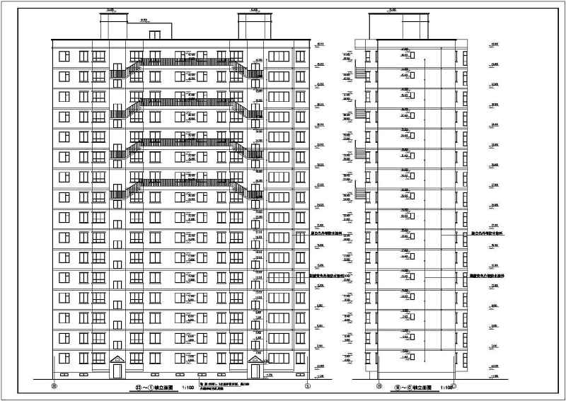 高层住宅<a href=https://www.yitu.cn/su/8159.html target=_blank class=infotextkey>楼</a>建筑<a href=https://www.yitu.cn/su/7590.html target=_blank class=infotextkey>设计</a>全套CAD图